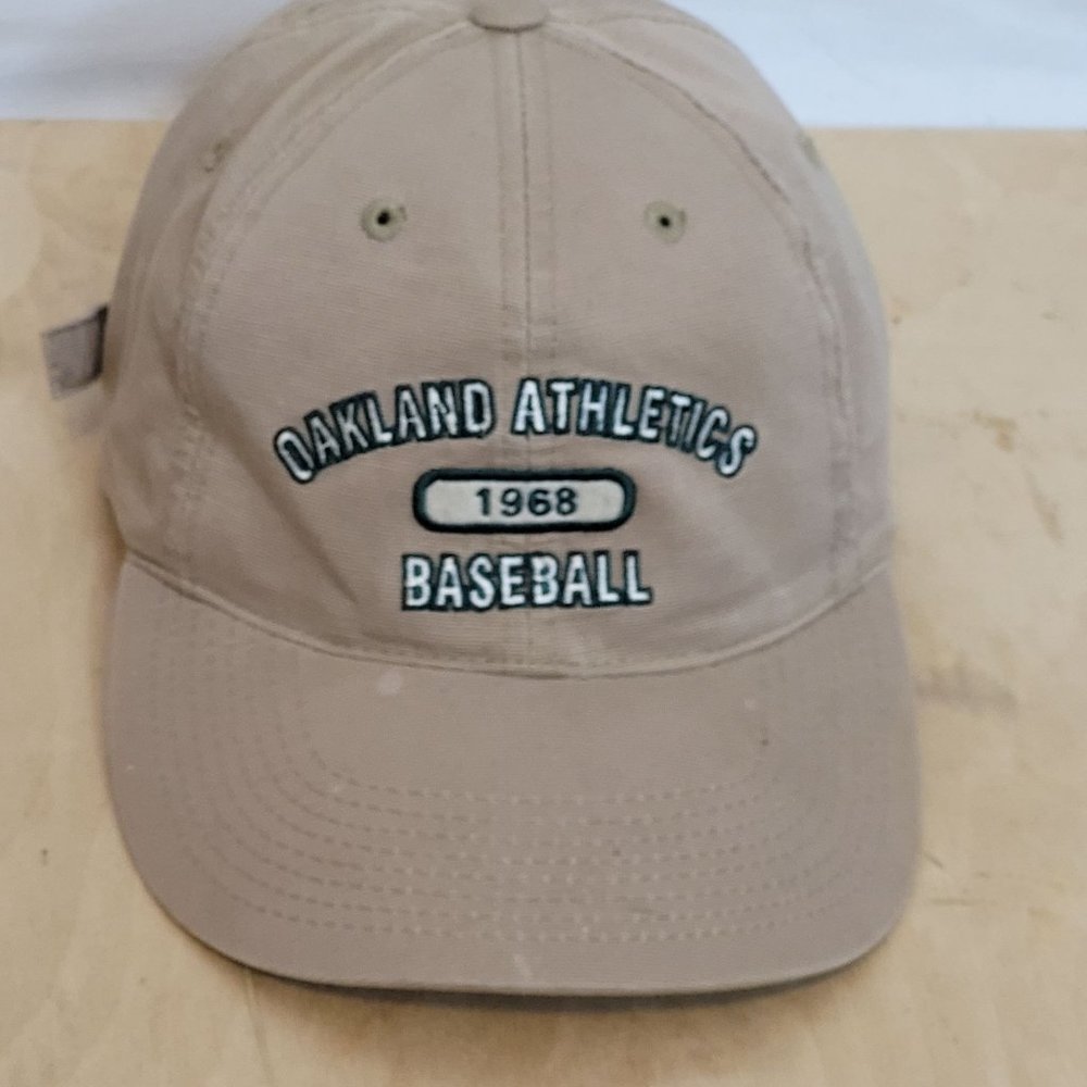 Oakland Athletics Tan Hat Adjustable Soft Fabric SPL 28